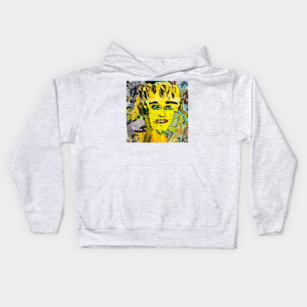 Graffiti Head Kids Hoodie by filltherobot